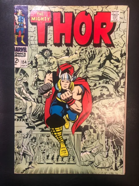 The Mighty Thor Issue #154 Marvel 1968 Comic Book 1st Mangog NICE!