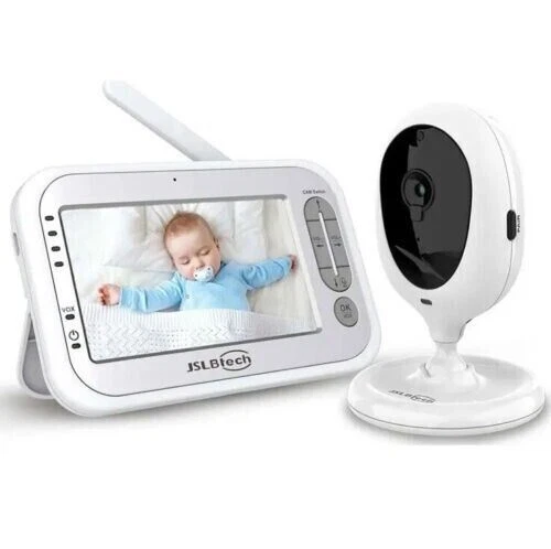 E9F1B5 JSLBtech Video Babyphone und 4,3 Zoll LCD Bildschirm Nachtsicht 2-Wege Audio
