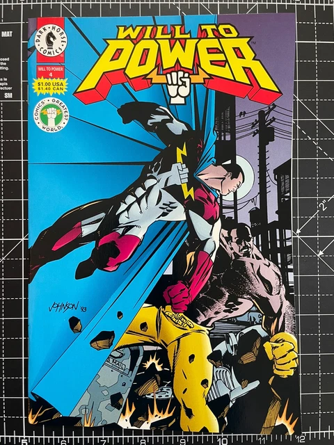 💥👊🏻 WILL TO POWER #4 Dark Horse Comic's Greatest World 1994 High Grade 👊🏻💥