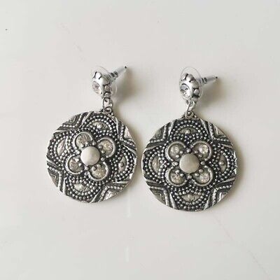 New Chicos Floral Drop Dangle Earrings Gift Vintage Women Party Holiday Jewelry