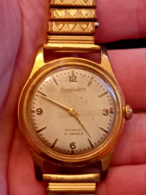 Ancienne Montre Femme Mécanique Vintage Watch 1960's Art Déco REXA Métal ARGENT