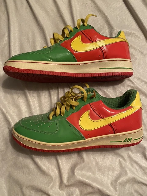 air force 1 red yellow green