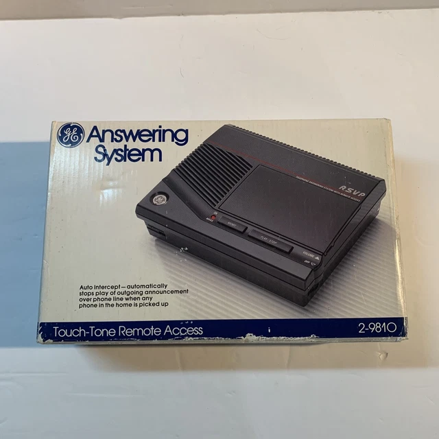VINTAGE GE TOUCHTONE Remote Access Answering machine model 29810 New