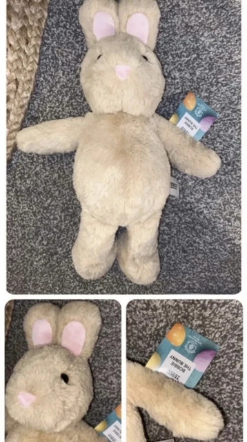 TESCO BOBBIE THE Bunny Soft Toy Rabbit Plush Comforter Happy Easter ...