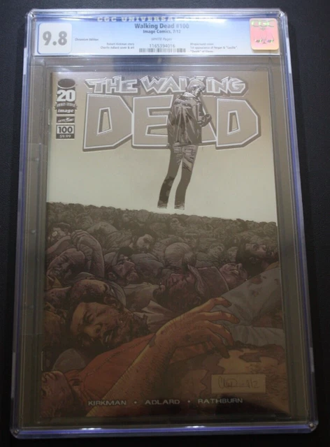 The Walking Dead 100 Chromium Edition CGC 9.8 Image Comics 1st App of Negan