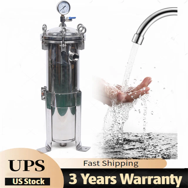 304 Stainless Steel Bag Filter Housing Sock Filter 150 Psi In/Out #4 Bag w/ Mesh