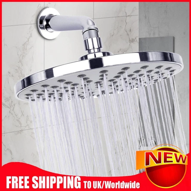 8 Inch Round Flower Sprinklers Large Size Waterfall Bath Showerhead for Bathroom