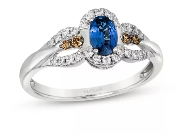 Le Vian Sapphire and Chocolate Diamond Ring