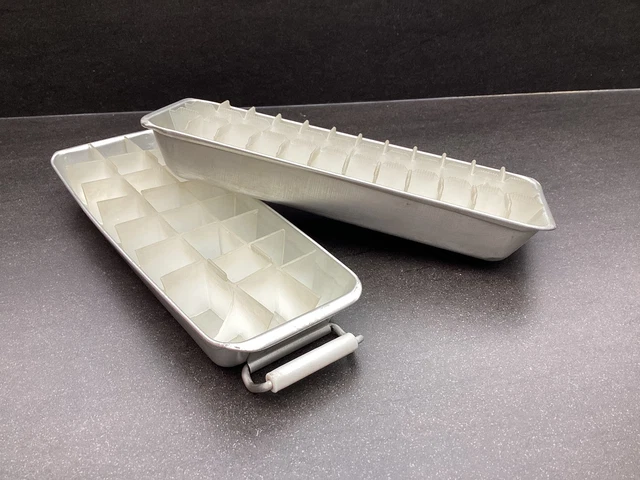 Bacs à Glaçons Vintage Frigidaire En Aluminium Doré (30 Cm) - Lot