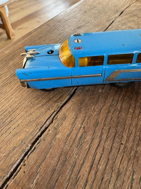 Schuco Mirako 1001 1935 Allemagne - Jouet Tôle Bleu - Moteur Fonctionnel
