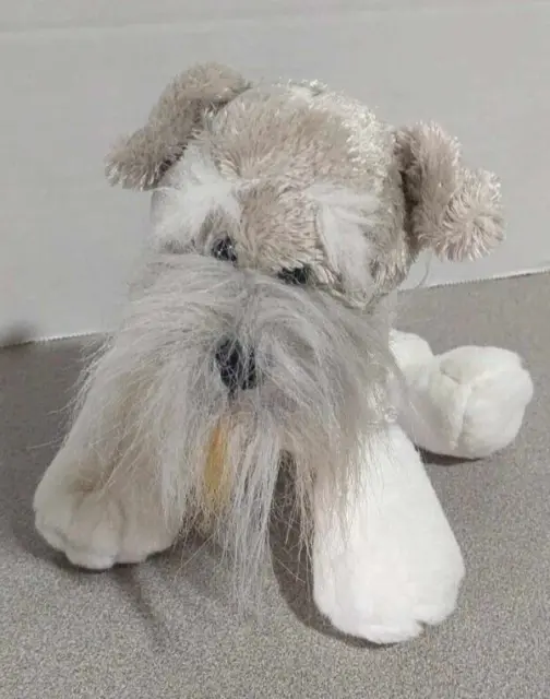 Webkinz Schnauzer Plush Dog Gray White HM159 Stuffed Animal Toy No Code Ganz