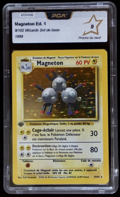 CARTES POKEMON MAGNETON Mackogneur Et Fillette Set Base Wizards Edition ...