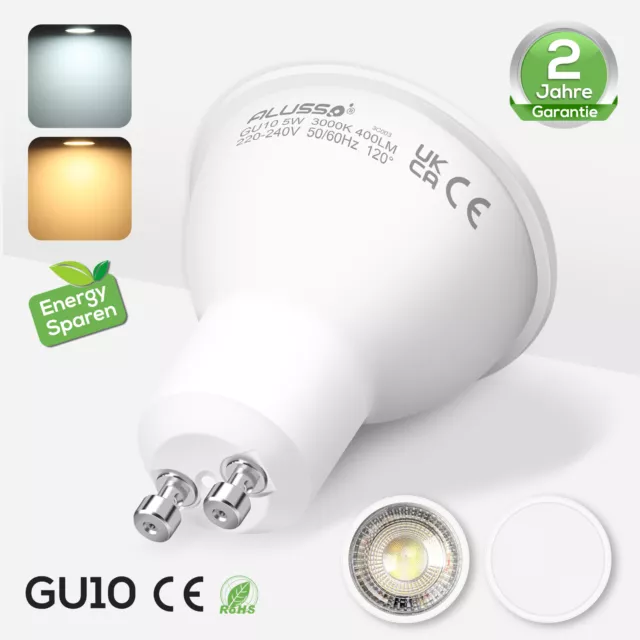 1-80er LED GU10 Birnen 5W 7W Leuchtmittel Warmweiß/Kaltweiß Strahler Lampe Spot