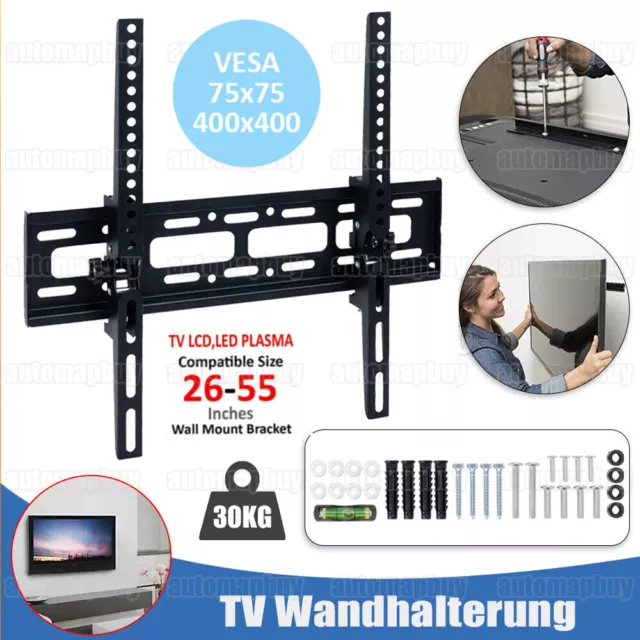 TV Wandhalterung LCD LED Monitor Fernseher 26 32 47 50 55 60 65 Zoll Neigbar