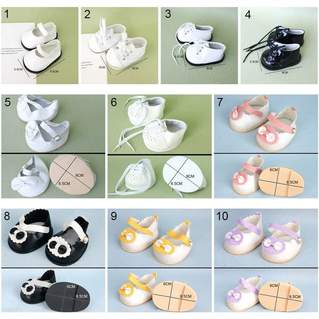 30-50cm Poupée Chaussures Accessoires pour vêtements Bottes en cuir de mode 2