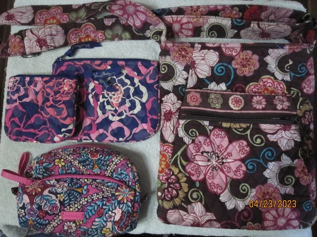 Vera Bradley Mixed Lot:   purse, pouches, cosmetic bag.