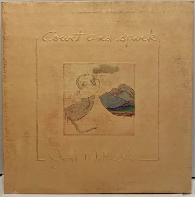 Joni Mitchell Court And Spark LP Original 1974 Asylum 7E-1001  Vg+