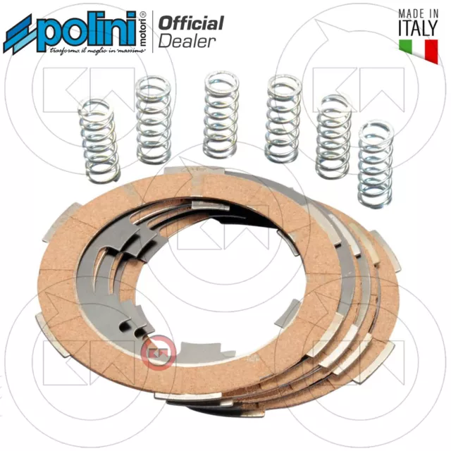 Kit Serie 4 Dischi Frizione Con Molle Originale Polini Piaggio Ape 50 Rst Mix