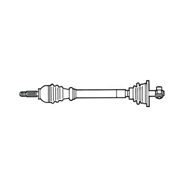 Cardan, transmission avant gauche conducteur pour Renault Clio 2 II - 1,9 F9Q D