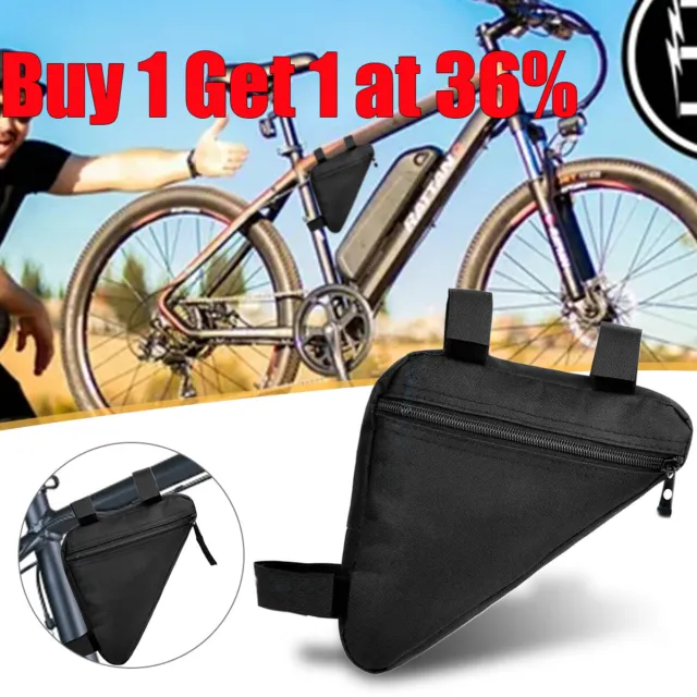 Bike Frame Bag Bicycle Triangle Bag Waterproof Mountain Bike Front Tube Pouch UK