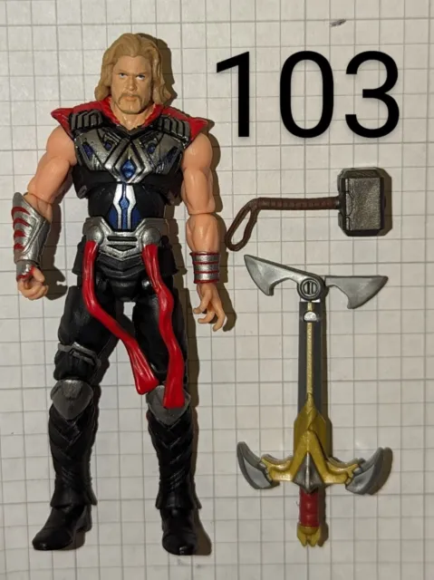 103 Marvel Universe Thor Mighty Avenger Movie Series 3.75 Battle Hammer Thor