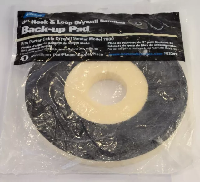 1-pcs Norton 9" Backup Pad for Porter Cable 7800 Drywall Sander Hook & Loop