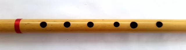 Handmade Indian Professional Bamboo Flute B Bass Tuning 440 Hz Bansuri 21 Inches 3