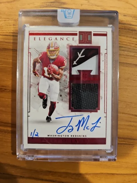 2022 Panini Honors 2019 Impeccable Encased Terry McLaurin Dual Patch Auto 1/2