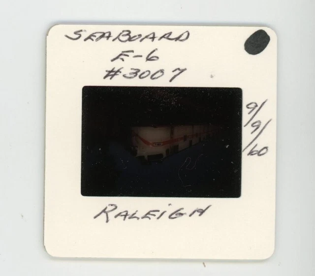 Duplicate Train Slide Seaboard  E-6 #3007 09/1960 Raleigh N. Carolina 2