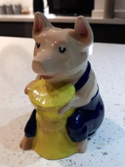 Wade Porcelain Figurine Three Little Pigs, House of Straw 1995 Limited Edition