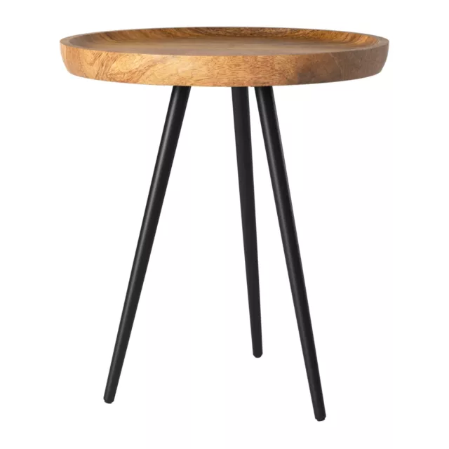 Small Round Table Wooden Coffee Side Table Tri Pin Circular Living Room Indoor