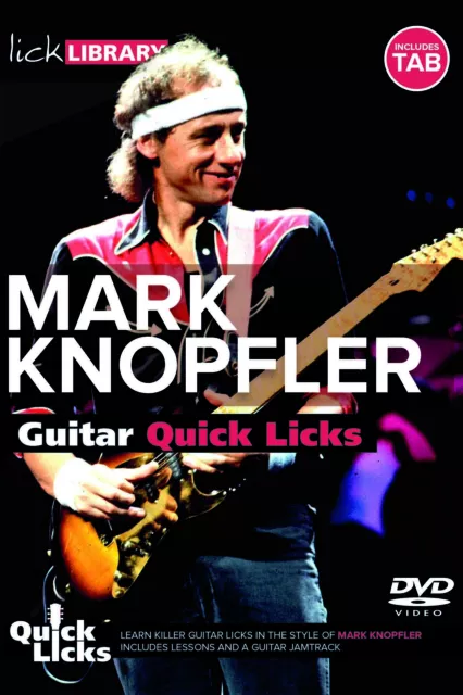 LICK LIBRARY Learn to Play Quick Licks Mark Knopfler TUTORIAL LESSON GUITAR DVD