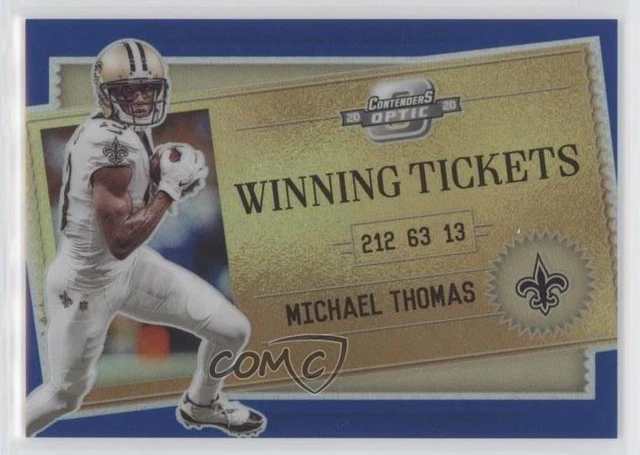 2020 Panini Contenders Optic Winning Tickets Blue /99 Michael Thomas #WT8