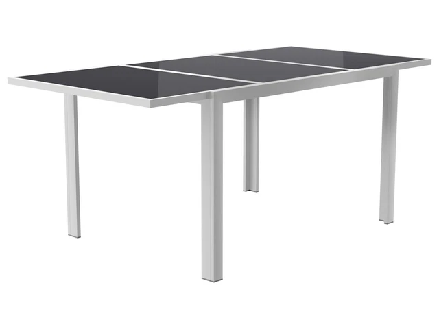 LIVARNO HOME ALUGARTENTISCH »Houston«, ausziehbar, silber BWare