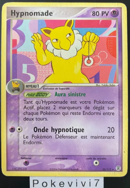 Carte Pokemon HYPNOMADE 25/112 Rare Bloc EX Rouge Feu Vert Feuille FR OCCASION