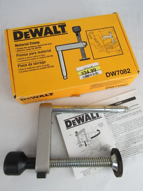 DeWALT DW7082 Material Clamp  Miter Saw Clamp In Original Box
