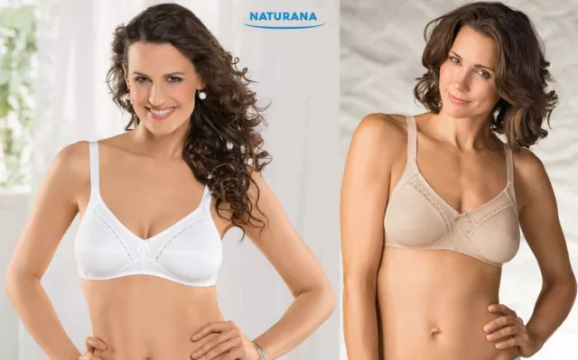 NATURANA NON WIRED T-Shirt Bra. Soft, Flexible Padded Cup. 28AA