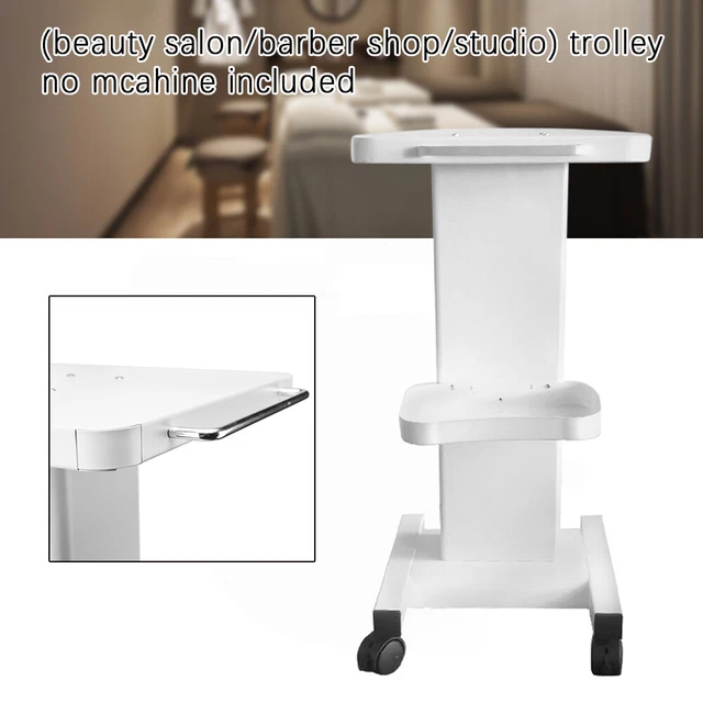 Beauty Salon Equipment Stand Rolling Cart Trolley with Silent Universal Wheel