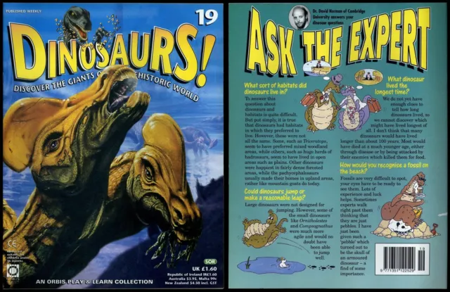 Dinosaurs! #19 Orbis Play & Learn Partwork Magazine