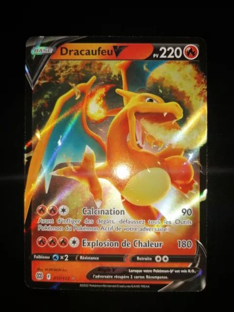 carte Pokémon Dracaufeu V 220 PV 153/172 EB09 - Stars Étincelantes