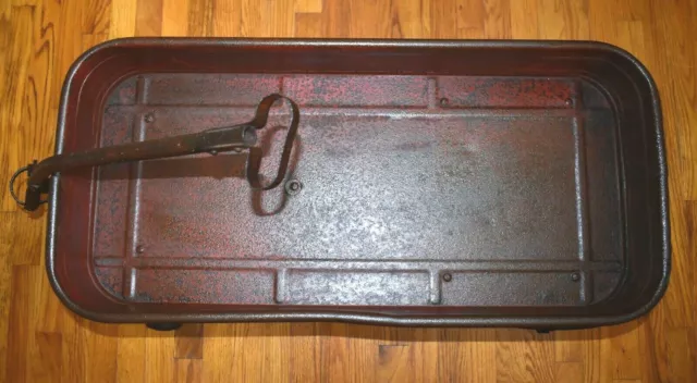 Antique Rare Hibbard's Cruiser Toy Wagon Large w Original Red Paint Cast Iron 2