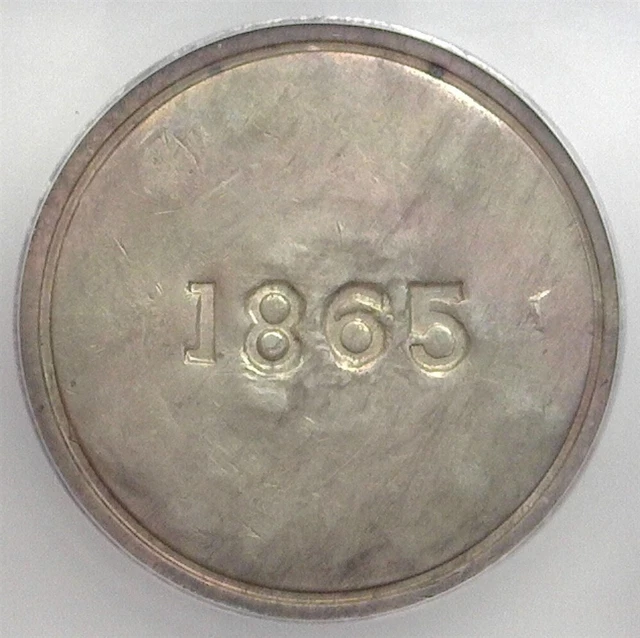 Chile 1865 Silver Peso Icg Ef-40 Km-4 Looks Au-Unc Very Original