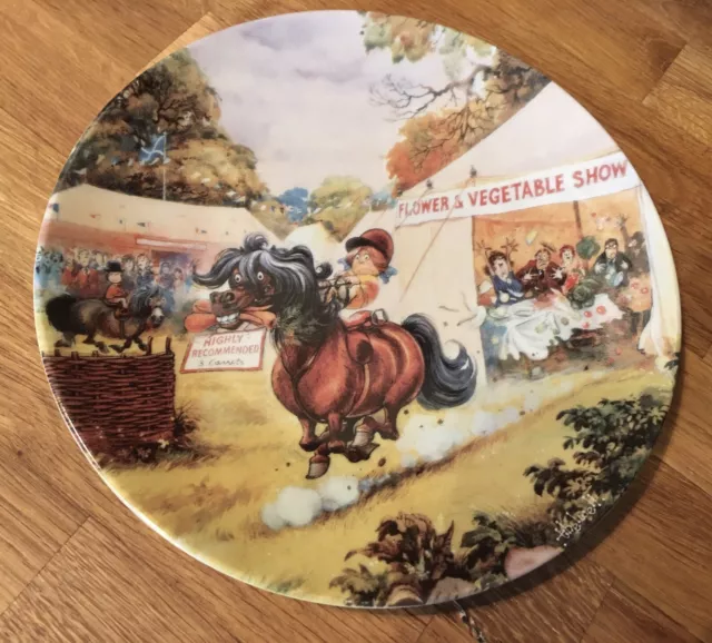 Royal Worcester Collectors Plate Norman Thelwell The Flower Show