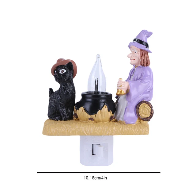 3D SPOOKY FIRE Marshmallow Lamps LED Small Electric Faux Campfire Night