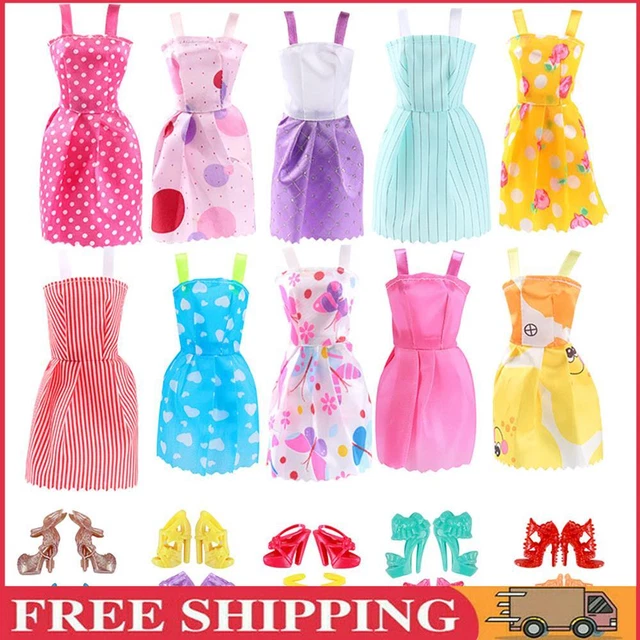 Puppe Partykleidung Schuhe Puppen Dressup Zubehör Familie Spielzeug Zufällig (20