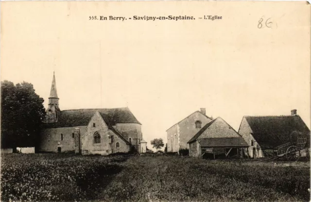 CPA AK Savigny-en-SEPTAINE - Église (634540)