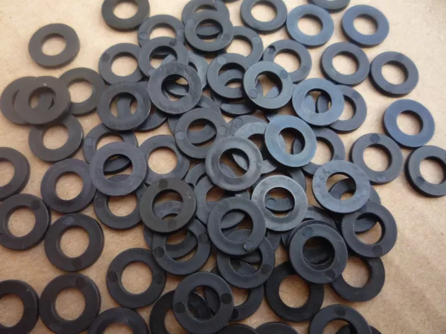 FLAT BLACK NYLON Plastic WASHER Form A M2 M2.5 3,M3.5,M4 M5,M6 M8,10,M12 M14 M16