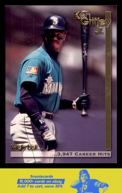 1995  Megacards Ken Griffey Jr. Wish List Ken Griffey Jr. #19 Mariners