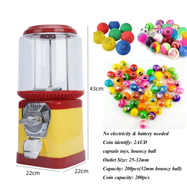 Automatically Twisted Egg Vending Machine Gashapon Toys Balls Dispenser Machine