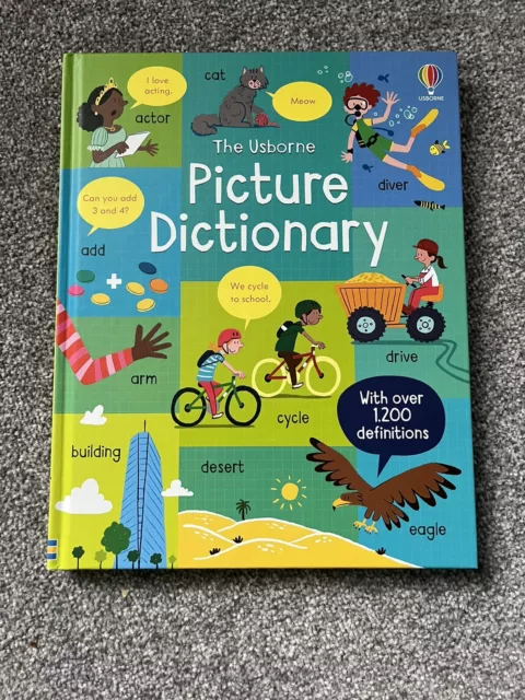 Kids Children The Usborne Picture Dictionary Book - Hardcover